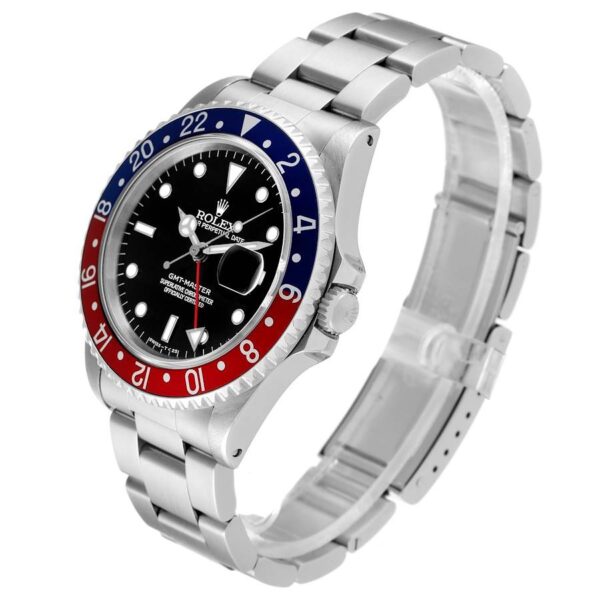 Rolex GMT-Master 40mm Blue Red Pepsi Bezel Steel Mens Watch 16700 - Image 2