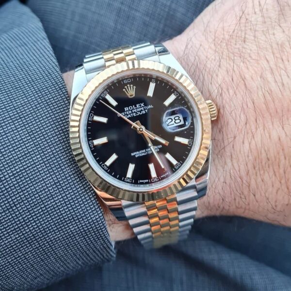 Rolex Datejust 41 Two Tone Oystersteel and yellow gold Black Dial 126333-0014 - Image 4