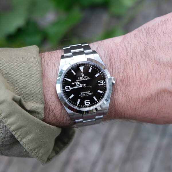 Rolex Explorer I MKII Stainless Steel Black Arabic Index 39mm 214270-0003 Unworn - Image 9