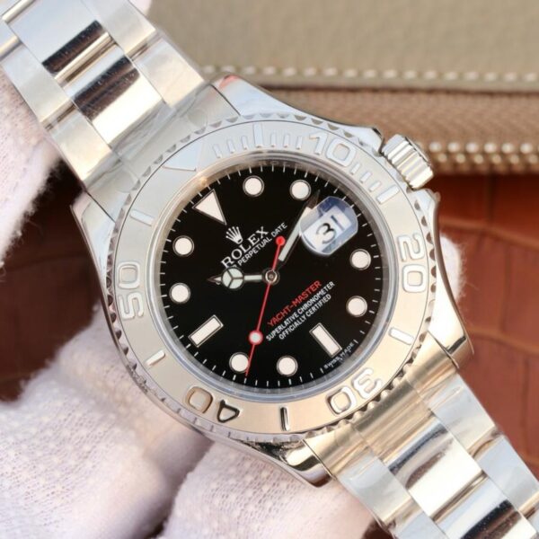 Yacht Master 1 Pure Silver ( Black & White Dial ) Stainless Steel 40mm - Image 11