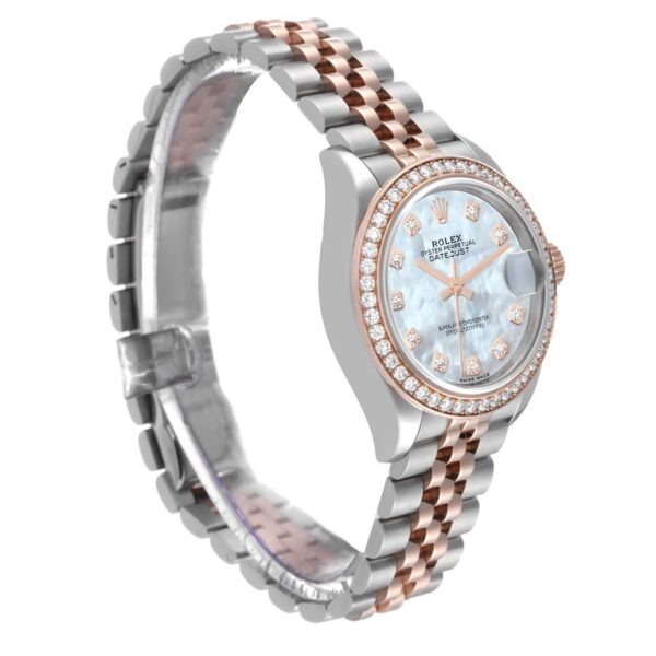Rolex Lady Datejust 31mm Everose Diamond Bezel Two-Tone 279381 For Women Rose Gold - Image 7