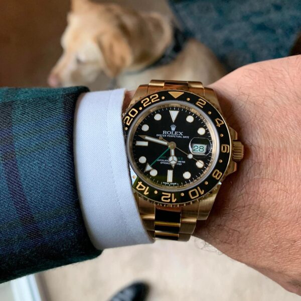 Rolex GMT-Master II 18k Yellow Gold Oyster Bracelet 116718LN Unworn - Image 7