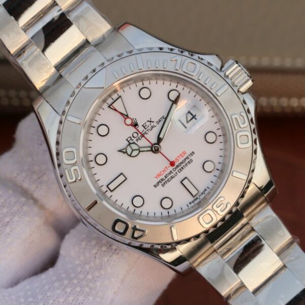 Yacht Master 1 Pure Silver ( Black & White Dial ) Stainless Steel 40mm - Image 13