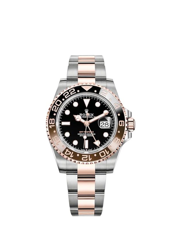 ⚡Crazy Disconut-Rolex GMT-Master II 40mm Root Beer Two Tone Button Markers Black Dial 2023 Ref 126711chnr-0002 - Image 8
