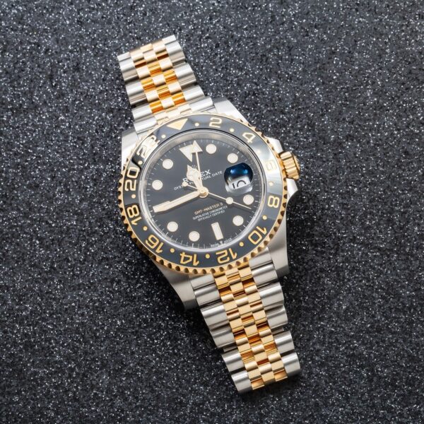 NEW RELEASE 2023 Rolex GMT-Master II Jubilee/Tow-Tone Jubilee 18ct Yellow Gold 126718GRNR-0001 New - Image 5