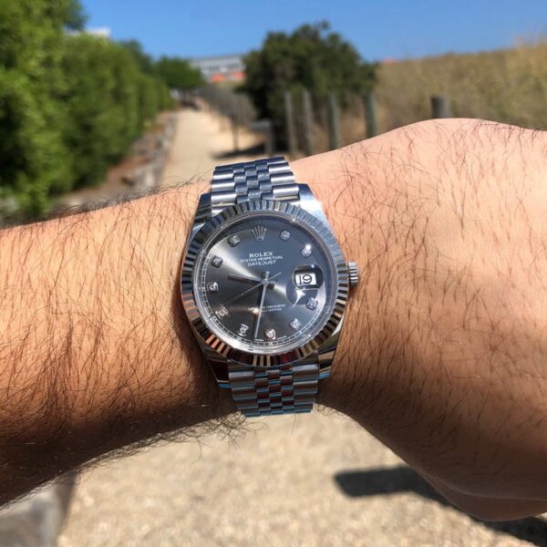 Rolex DateJust 41 Rhodium Diamond Dial 126334 Steel & 18k White Gold - Image 3