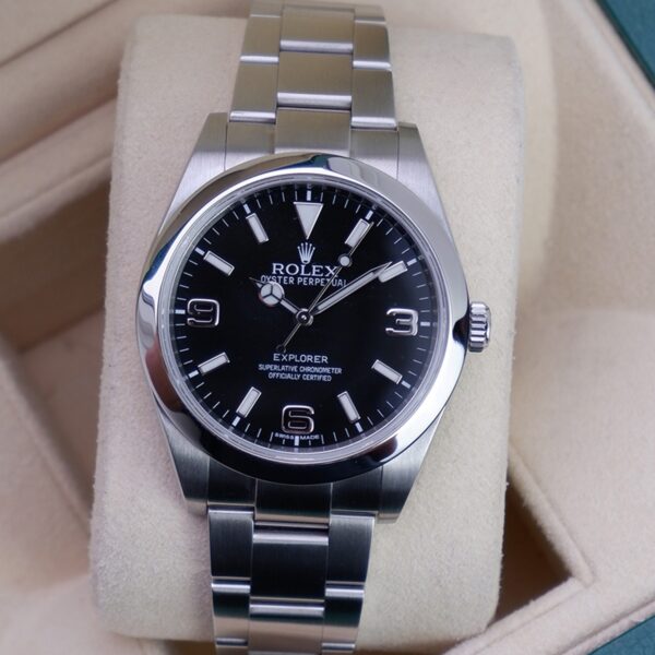 Rolex Explorer I MKII Stainless Steel Black Arabic Index 39mm 214270-0003 Unworn - Image 6