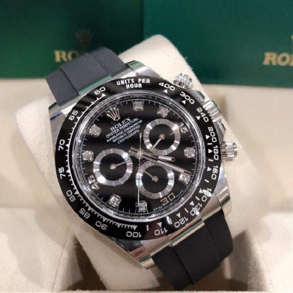 Rolex Daytona White Gold Black Dial Oysterflex Strap 116519LN-0025 - Image 7