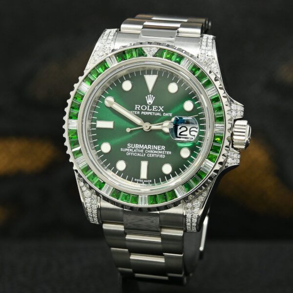 Rolex Submariner Date 116659 SABR 18K White Gold Diamonds Sapphires Unworn - Image 10