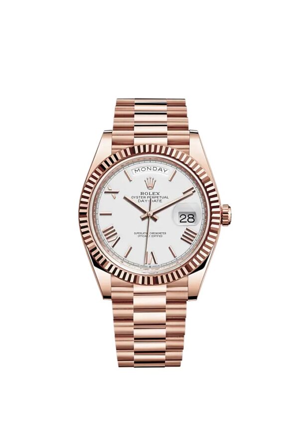 Rolex Day-Date President 40mm Everose gold White Dial 228235-0032 Unworn - Image 4
