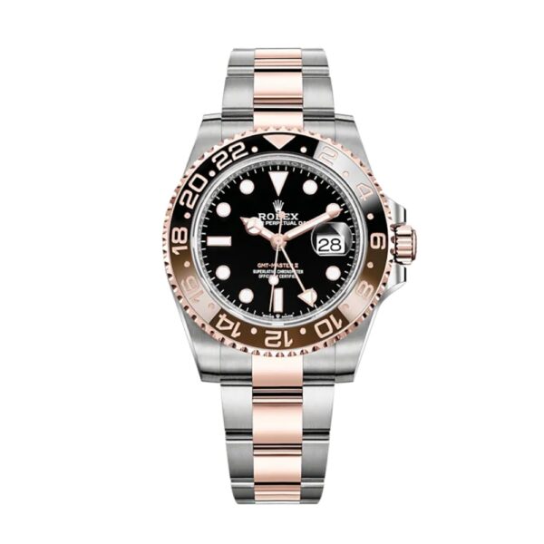 ⚡Crazy Disconut-Rolex GMT-Master II 40mm Root Beer Two Tone Button Markers Black Dial 2023 Ref 126711chnr-0002
