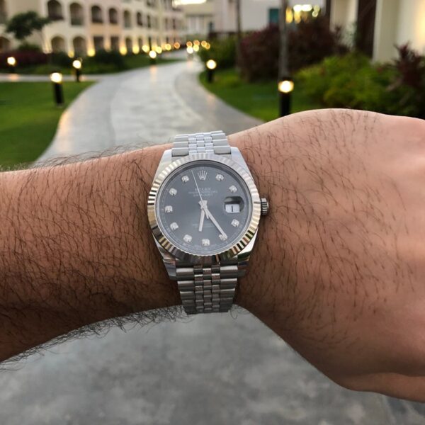 Rolex DateJust 41 Rhodium Diamond Dial 126334 Steel & 18k White Gold - Image 10