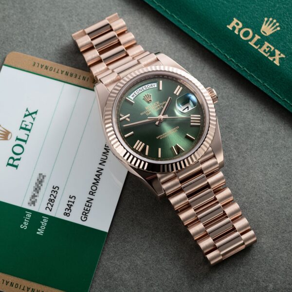 Rolex Day-Date President 40mm 18ct Everose Gold 228235-0025 Unworn - Image 12