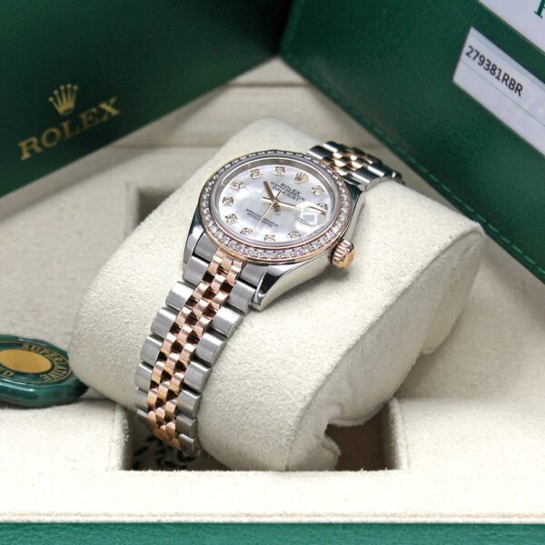 Rolex Lady Datejust 31mm Everose Diamond Bezel Two-Tone 279381 For Women Rose Gold - Image 16