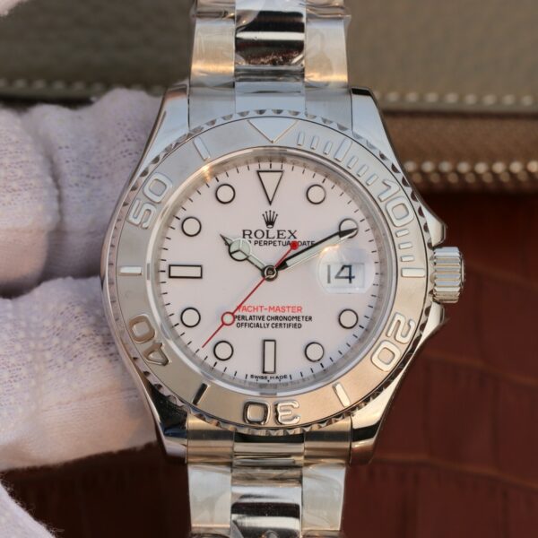 Yacht Master 1 Pure Silver ( Black & White Dial ) Stainless Steel 40mm - Image 2