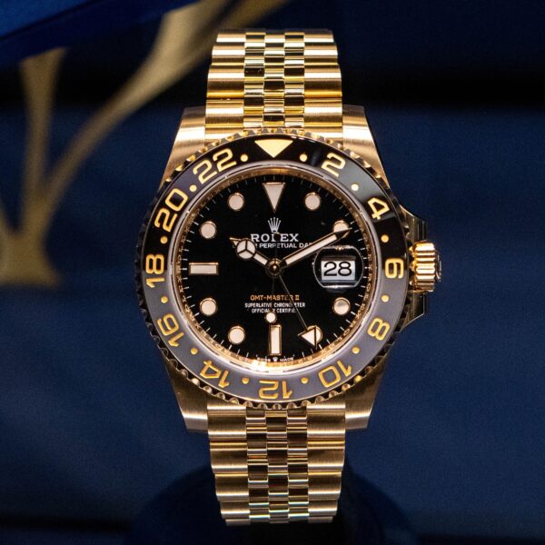NEW RELEASE 2023 Rolex GMT-Master II Jubilee/Tow-Tone Jubilee 18ct Yellow Gold 126718GRNR-0001 New - Image 10