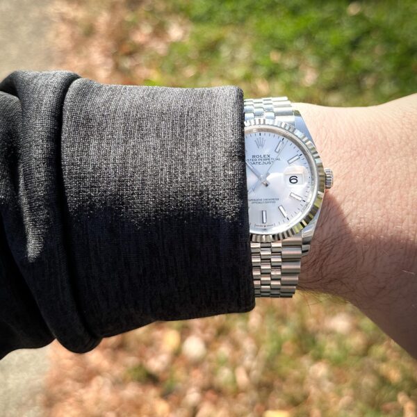 Rolex Datejust 41 Oystersteel and 18K White Gold 41 mm White Dial 126334-0010 - Image 24