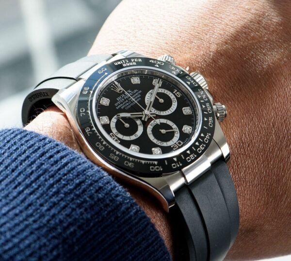 Rolex Daytona White Gold Black Dial Oysterflex Strap 116519LN-0025 - Image 3
