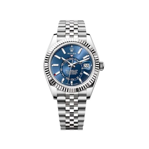 Rolex Sky-Dweller Serise Blue Dial Gold Bezel Steel Band Men's Watch M326934-0003 Unworn - Image 13