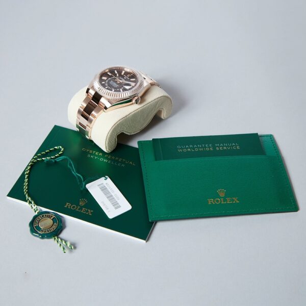 ROLEX Sky-Dweller 42mm Brown Dial Rose Gold Men's Watch M326935-0006 - Image 8
