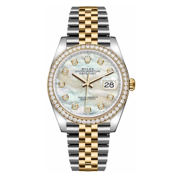 Rolex Lady Datejust 31mm Everose Diamond Bezel Two-Tone 279381 For Women Rose Gold - Image 2