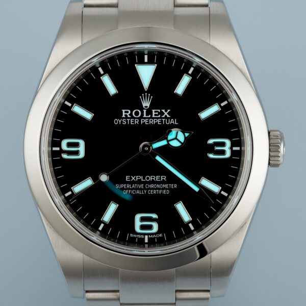 Rolex Explorer I MKII Stainless Steel Black Arabic Index 39mm 214270-0003 Unworn - Image 19