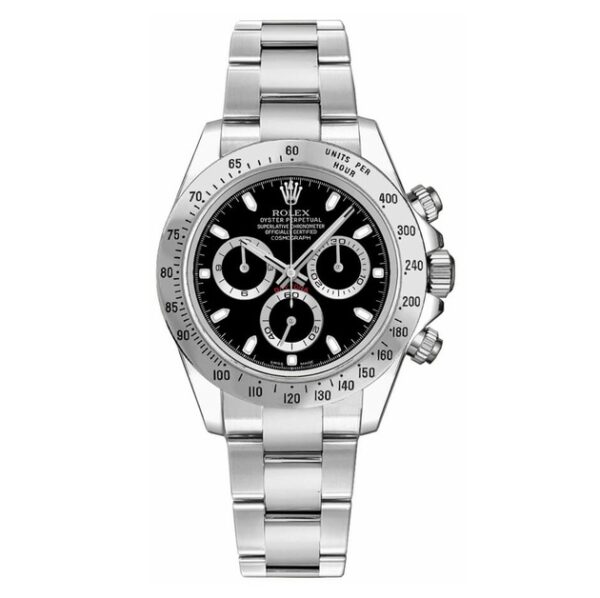 Rolex Daytona Black Index Dial Oyster Bracelet Mens Watch 116520BKSO