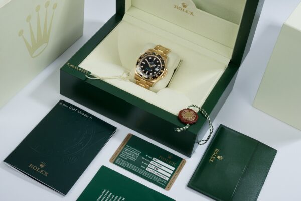 Rolex GMT-Master II 18k Yellow Gold Oyster Bracelet 116718LN Unworn - Image 18