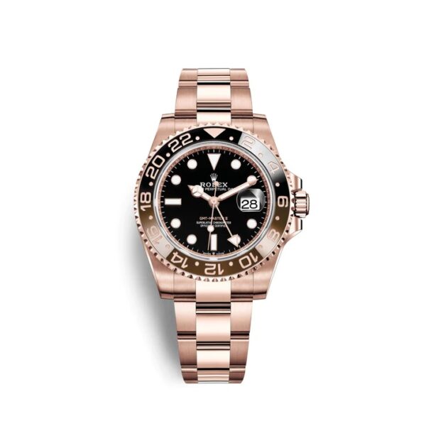 ⚡Crazy Disconut-Rolex GMT-Master II 40mm Root Beer Two Tone Button Markers Black Dial 2023 Ref 126711chnr-0002 - Image 3