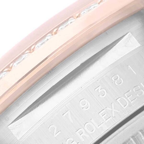 Rolex Lady Datejust 31mm Everose Diamond Bezel Two-Tone 279381 For Women Rose Gold - Image 6
