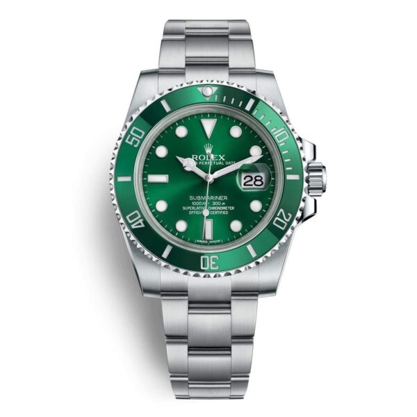 Rolex Submariner Hulk Bezel Steel Mens Watch 116610LV/116610LN - Image 4