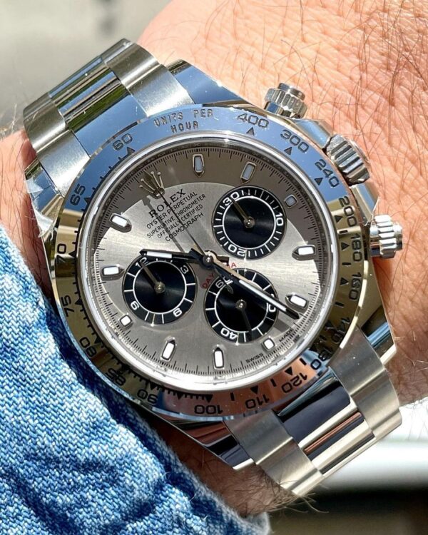 ROLEX COSMOGRAPH DAYTONA WHITE GOLD "GHOST" GREY DIAL 116509 - Image 3
