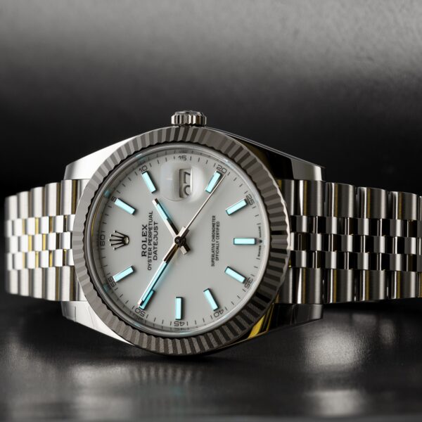 Rolex Datejust 41 Oystersteel and 18K White Gold 41 mm White Dial 126334-0010 - Image 4