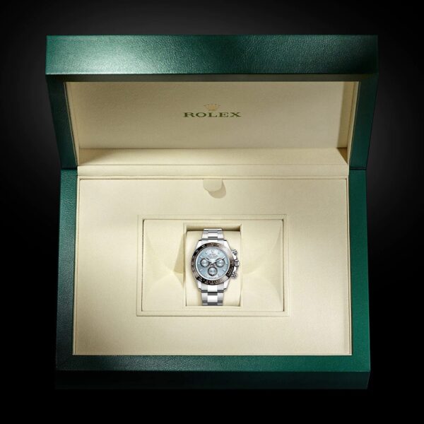 Rolex Cosmograph Daytona 40mm Platinum Ice-Blue Dial m116506 Series - Image 4