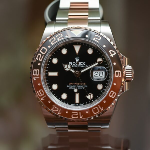 ⚡Crazy Disconut-Rolex GMT-Master II 40mm Root Beer Two Tone Button Markers Black Dial 2023 Ref 126711chnr-0002 - Image 12