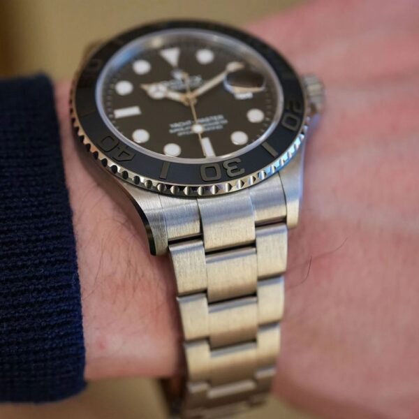 Best Gift-2023 Newest Rolex Yacht-Master 42 Black Dial RLX Titanium Men's Watch 226627-0001 - Image 6