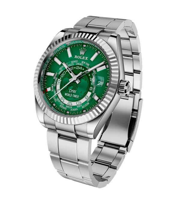 Sky-Dweller Blue Dial Steel White Gold Mens Watch 326934 - Image 9