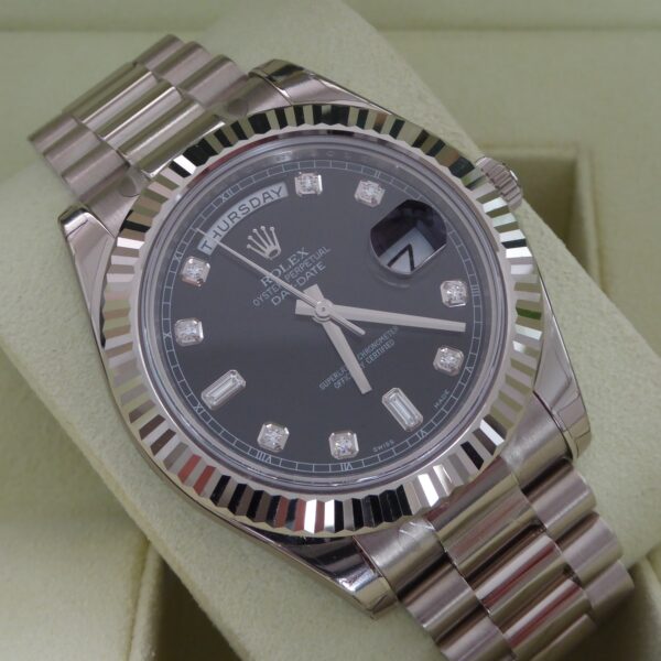 Day-Date II Silver Diamond Scale Multiple Dial Color Options 41mm - Image 6