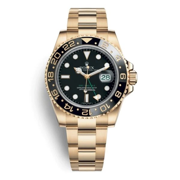 Rolex GMT-Master II 18k Yellow Gold Oyster Bracelet 116718LN Unworn