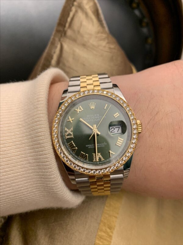 Rolex DATEJUST 36mm Oystersteel yellow gold and diamonds m126283rbr - Image 10