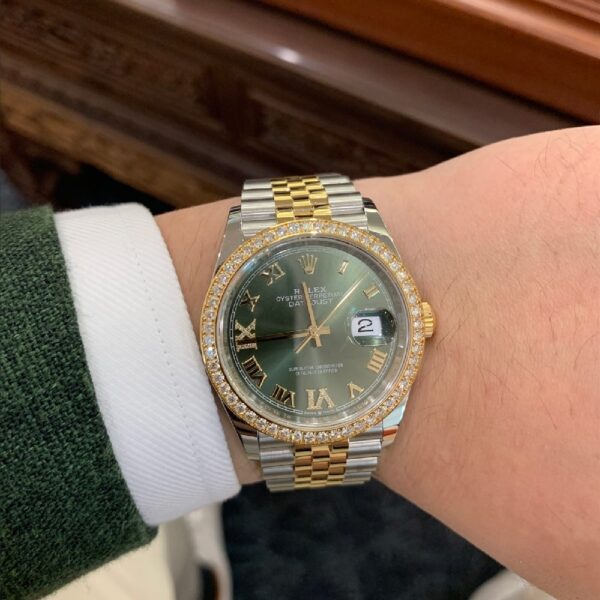 Rolex DATEJUST 36mm Oystersteel yellow gold and diamonds m126283rbr - Image 2