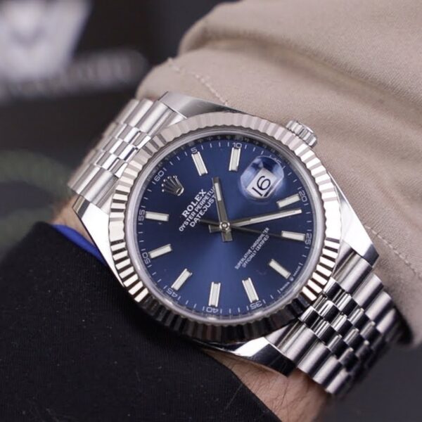 Rolex Datejust 41mm Oystersteel and white gold Bright Blue Dial 126334-0002 - Image 15