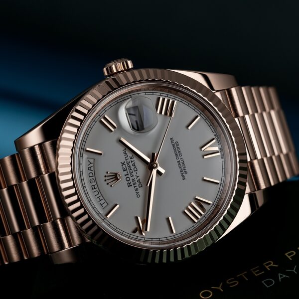 Rolex Day-Date President 40mm Everose gold White Dial 228235-0032 Unworn - Image 7