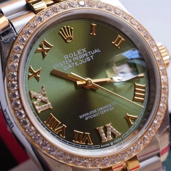 Rolex DATEJUST 36mm Oystersteel yellow gold and diamonds m126283rbr - Image 3