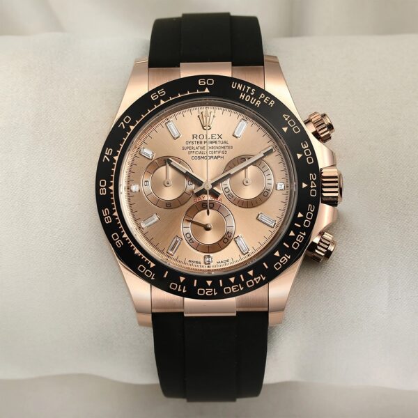 Rolex Daytona Sundust Dial 40mm Everose gold Oysterflex Strap 116515ln-0061 - Image 8
