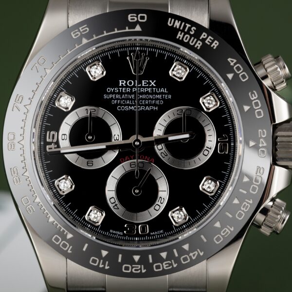 Rolex Daytona White Gold Black Dial Oysterflex Strap 116519LN-0025 - Image 2